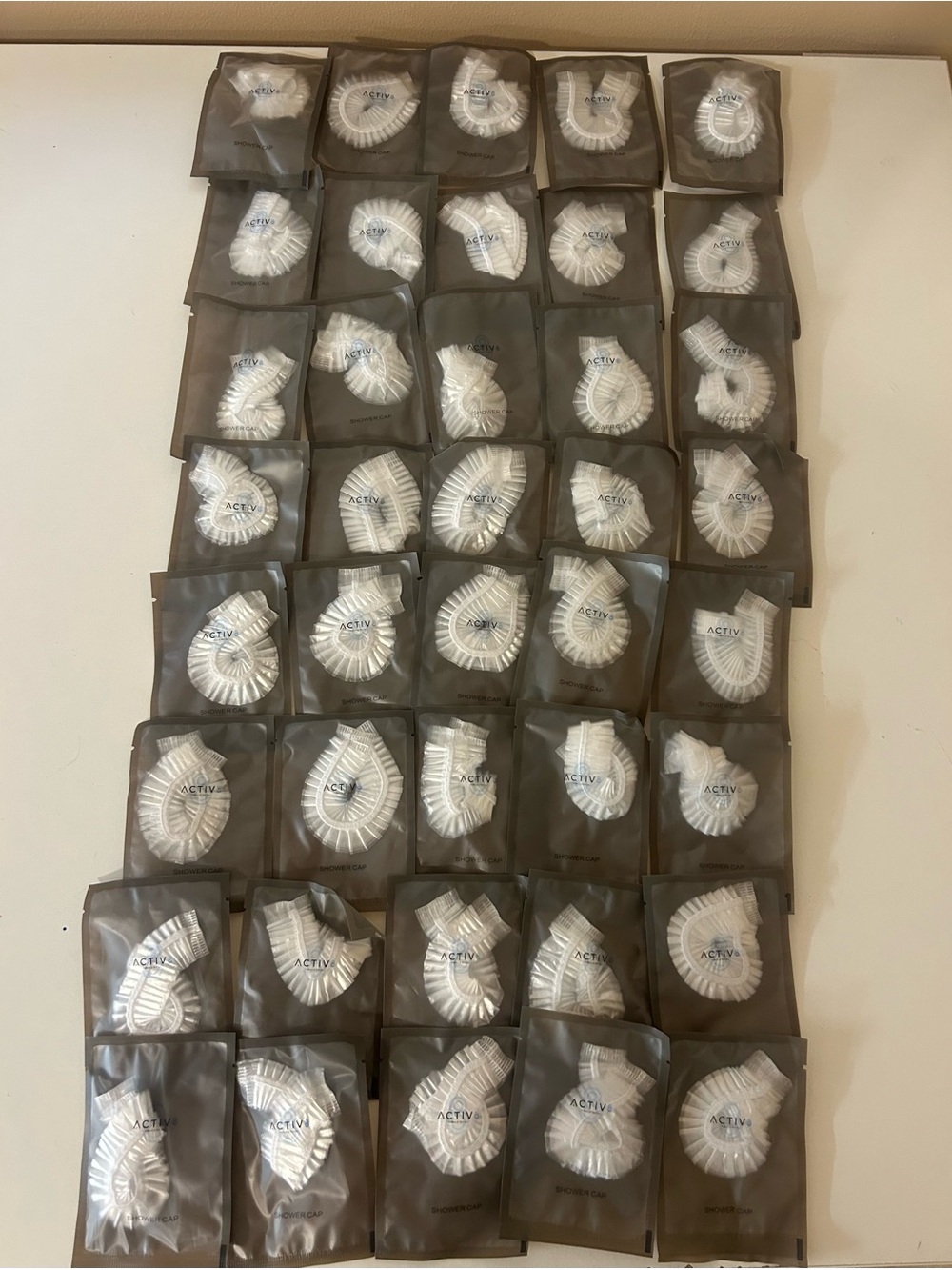 40pcs Individually Wrapped Shower Cap